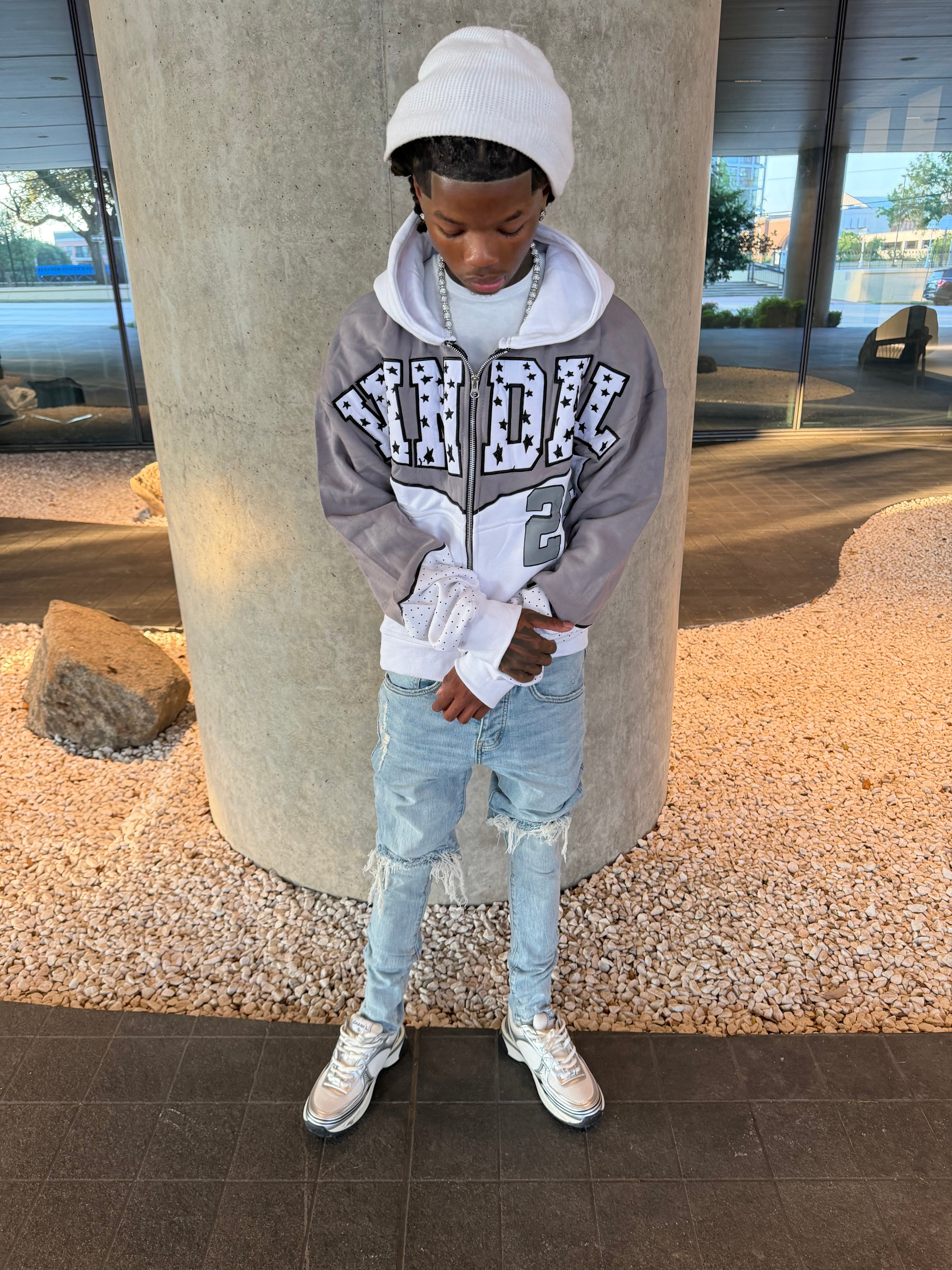 Vandal Valley Zip Up - Grey
