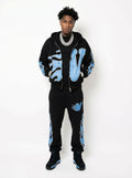 Valley Flames Set - Black & Light Blue