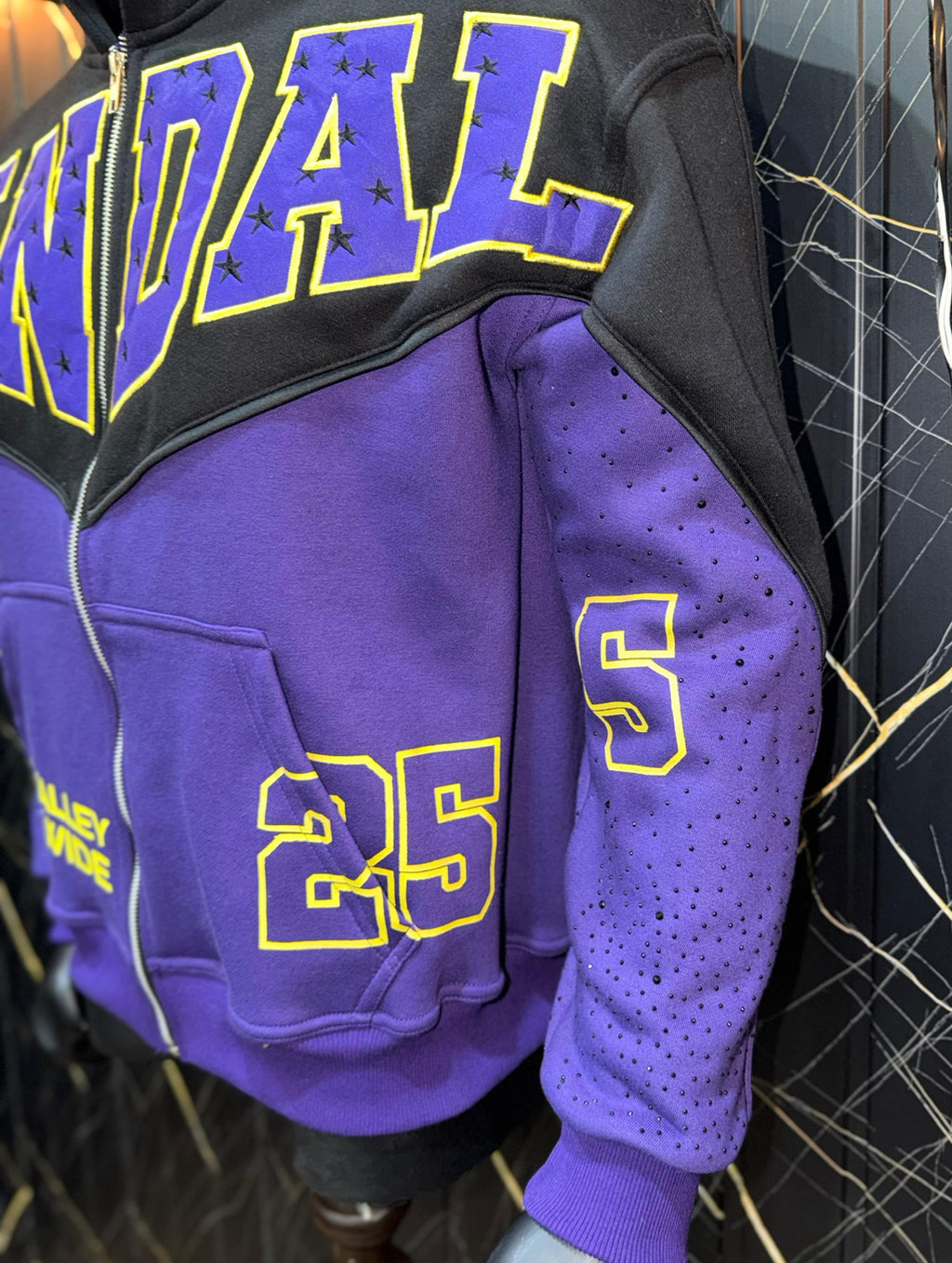 Vandal World Zip Up - Purple & Black
