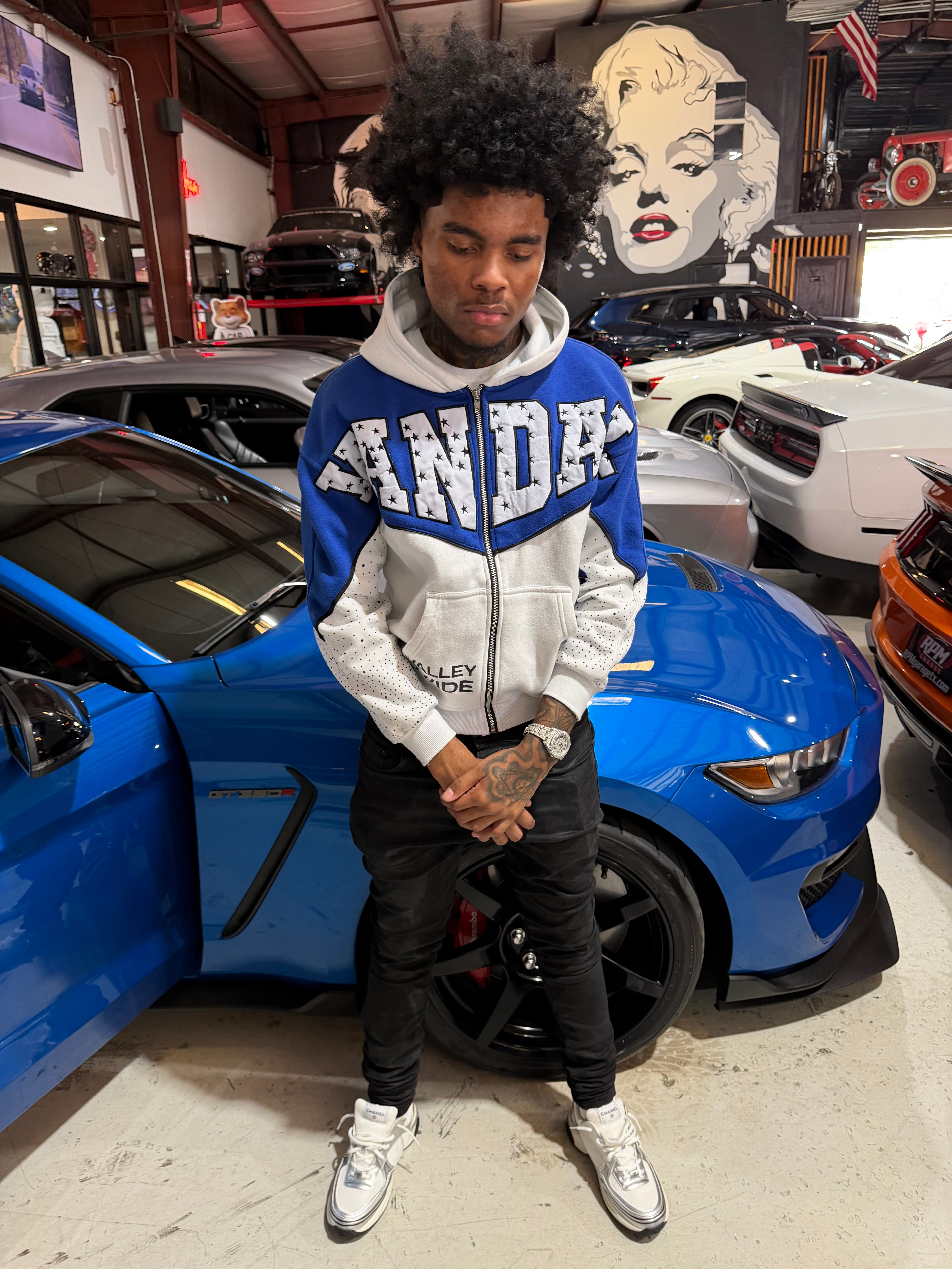 Vandal Valley Zip Up - Blue