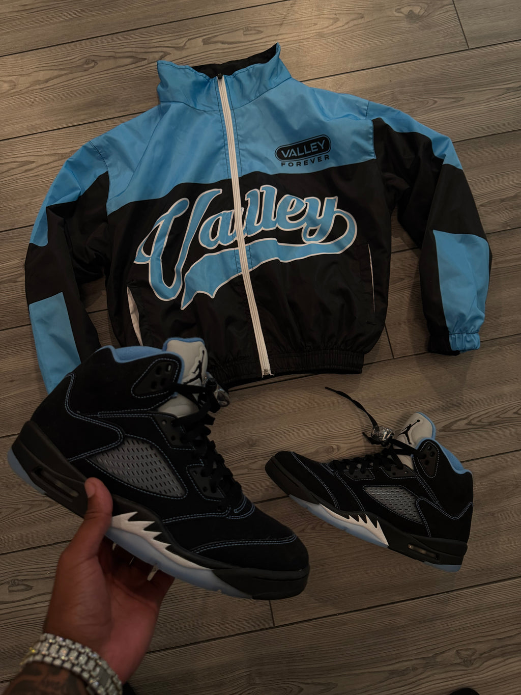 “Your Valley” Tracksuit - Black & Blue